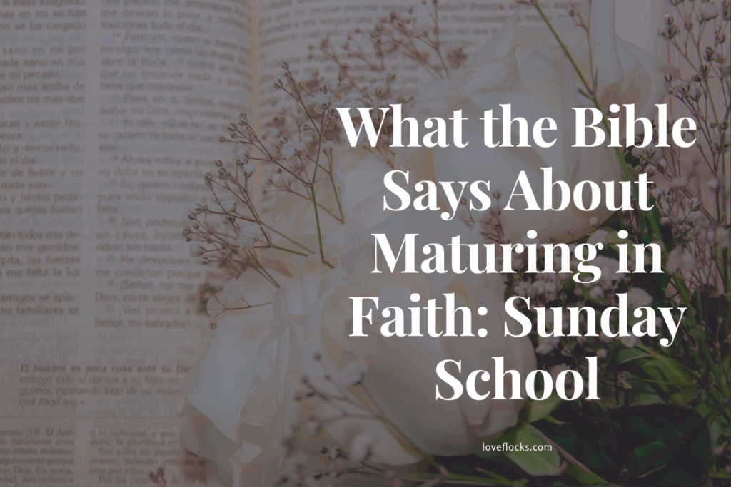  Maturing in faith symbolized by a growing tree and open Bible