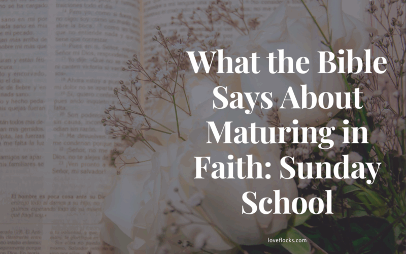 Maturing in faith symbolized by a growing tree and open Bible