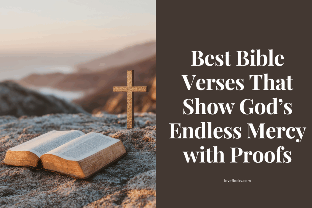 “Open Bible with light shining on verses about God’s endless mercy and compassion”