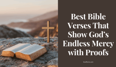 “Open Bible with light shining on verses about God’s endless mercy and compassion”