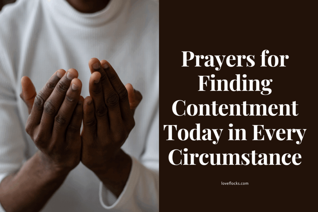 Peaceful believer praying with a calm heart 