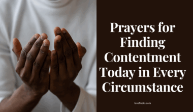 Peaceful believer praying with a calm heart