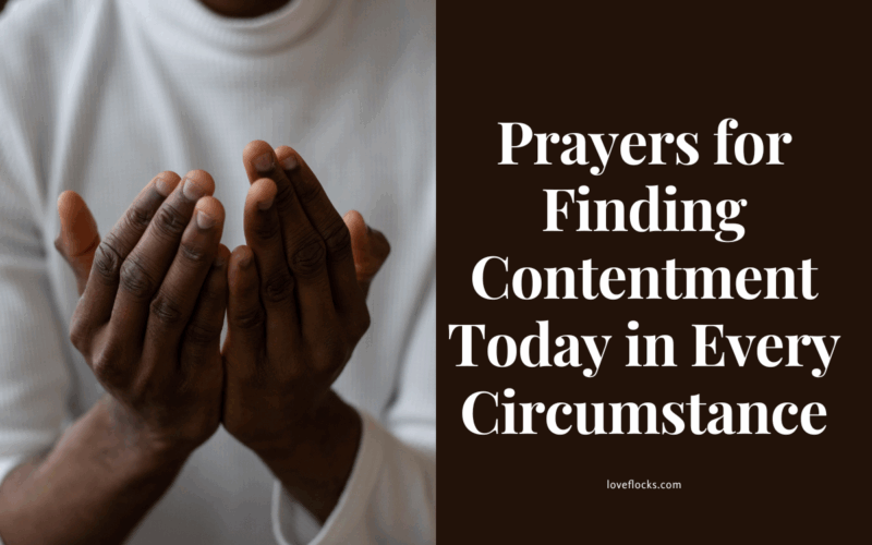 Peaceful believer praying with a calm heart