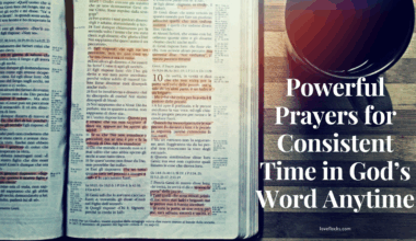 An open Bible beside a lit candle and a cup of coffee,