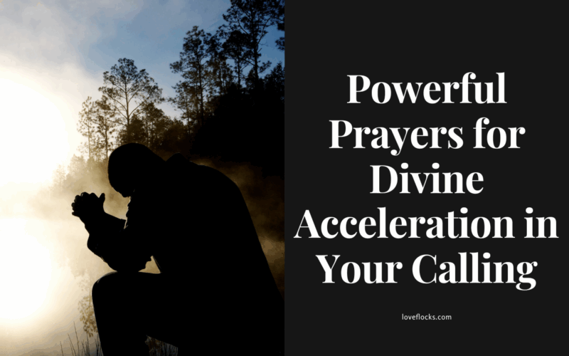A believer praying fervently under an open heaven