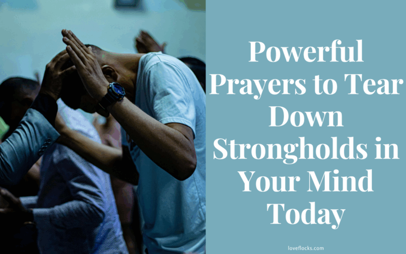 A person praying with hands on their head