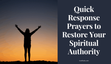 A believer standing boldly with lifted hands