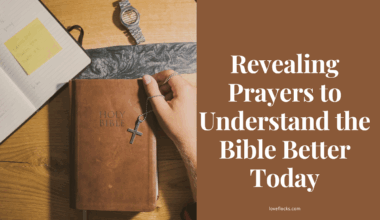 A believer seated at a small wooden table, Bible open with handwritten notes