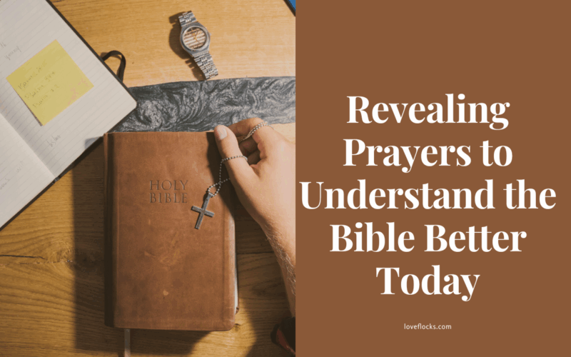 A believer seated at a small wooden table, Bible open with handwritten notes