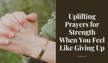 Person praying with hands folded, seeking God’s strength during a hard time