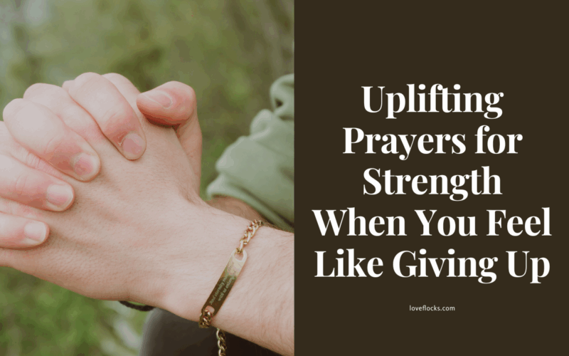 Person praying with hands folded, seeking God’s strength during a hard time