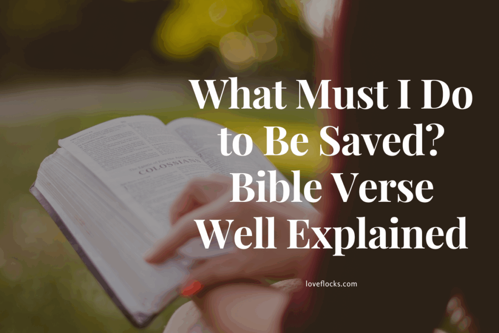 What Must I Do to Be Saved? Bible Verse Well Explained