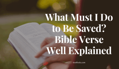 What Must I Do to Be Saved? Bible Verse Well Explained