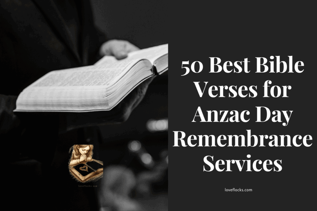 50 Best Bible Verses for Anzac Day Remembrance Services