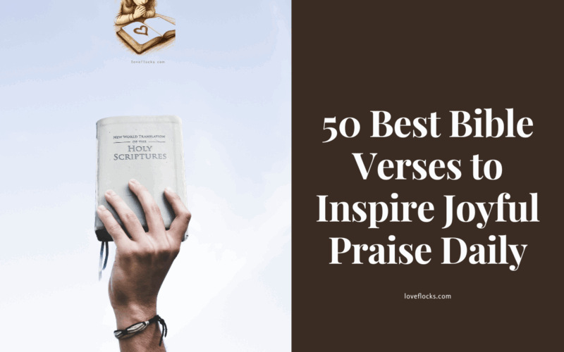 The holy Bible lifted up in praise to God.