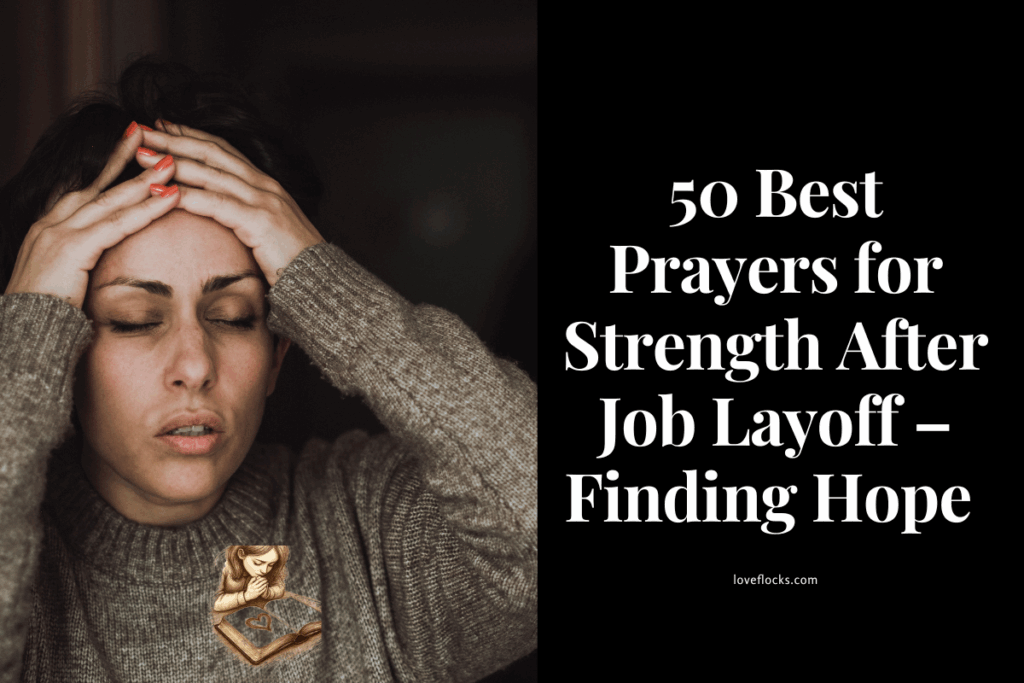 Her hands on her head after receiving a layoff letter