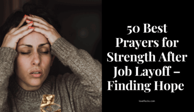 Her hands on her head after receiving a layoff letter