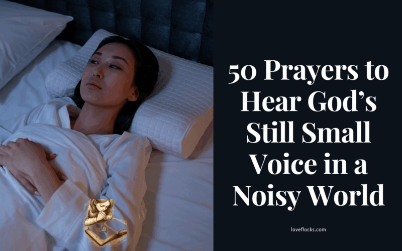 A lady on the bed meditating and being still.