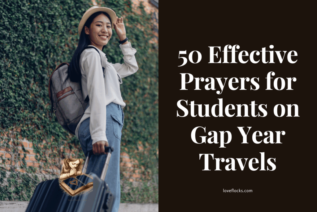 A schoolgirl on a trip, with a happy gesture