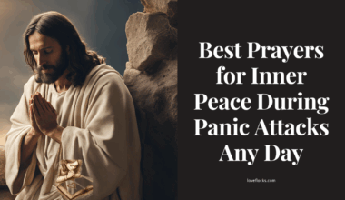 An image of Jesus on the mount, representing the necessity of prayer, showing him praying on the mount.