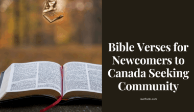 Bible Verses for Newcomers to Canada Seeking Community