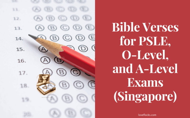 Bible Verses for PSLE, O-Level, and A-Level Exam (Singapore)