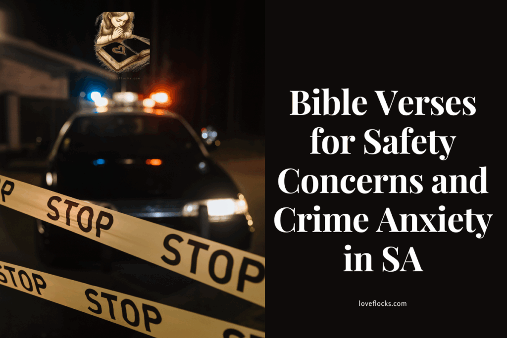 A police car at one of the crime scenes in the South African gun attacks.