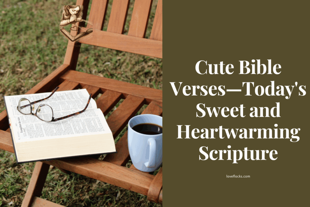 An open bible on a wooden chair with glasses and a cup of coffee.
