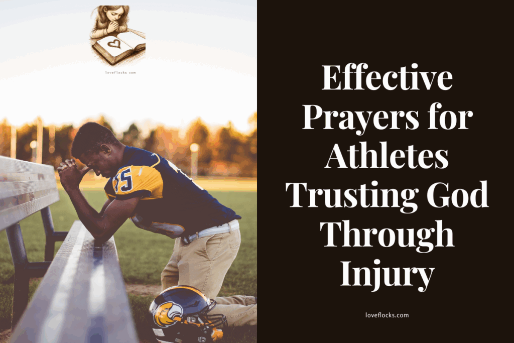 An Athlete kneeling for prayers before training.