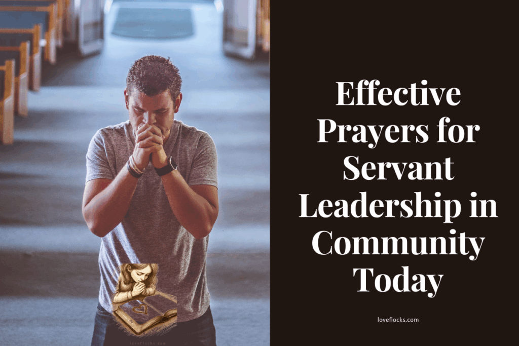 A man kneeling in total humility, praying for the spirit of good servanthood.