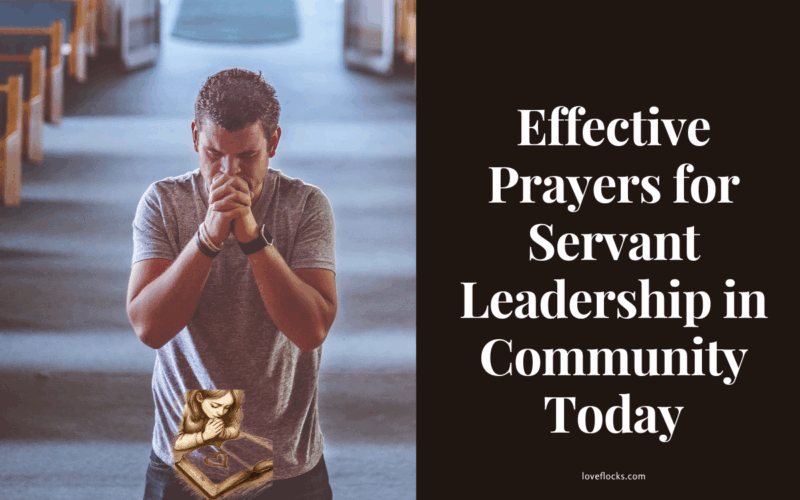 A man kneeling in total humility, praying for the spirit of good servanthood.
