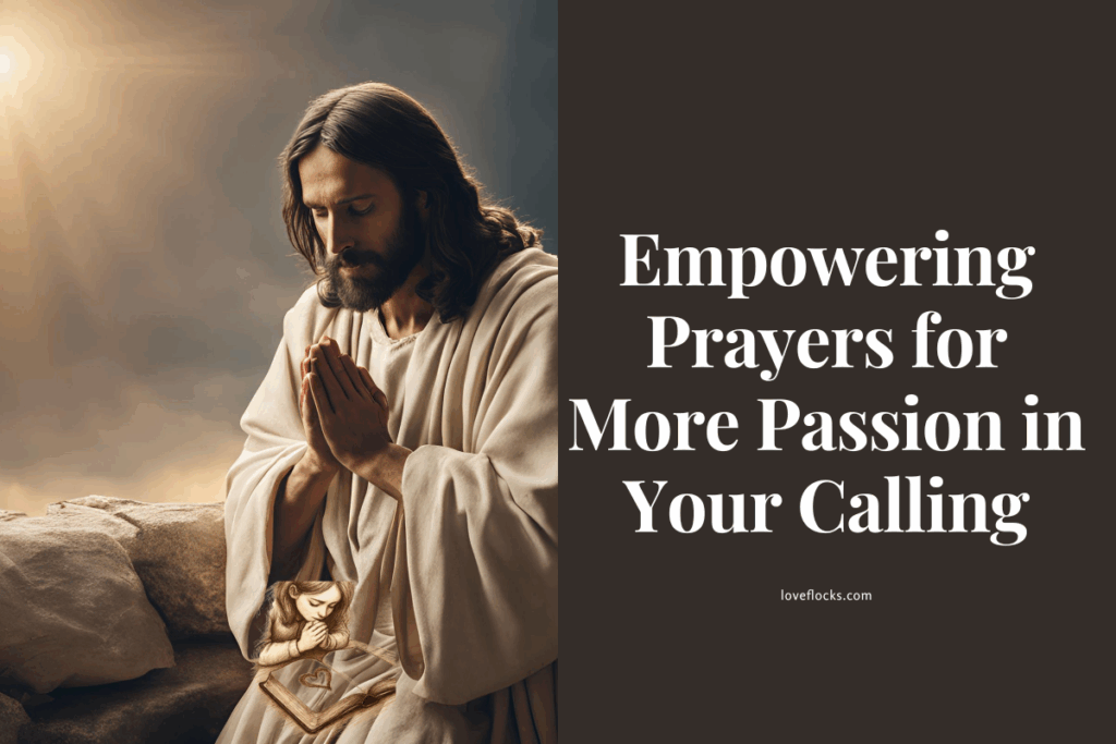 Jesus in quiet prayer at sunrise, seeking God’s direction before a major life transition
