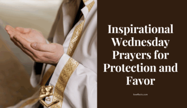 Inspirational Wednesday Prayers for Protection and Favor