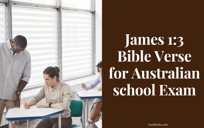 James 1:3 Bible Verse for Australian school Exam