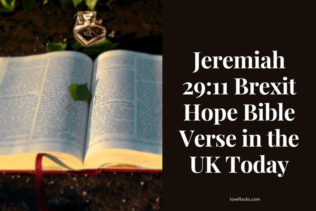 Jeremiah 29:11 Brexit Hope Bible Verse in the UK Today