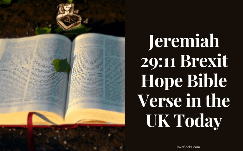 Jeremiah 29:11 Brexit Hope Bible Verse in the UK Today