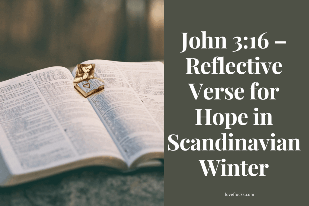 John 3:16 – Reflective Verse for Hope in Scandinavian Winter