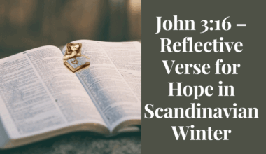 John 3:16 – Reflective Verse for Hope in Scandinavian Winter