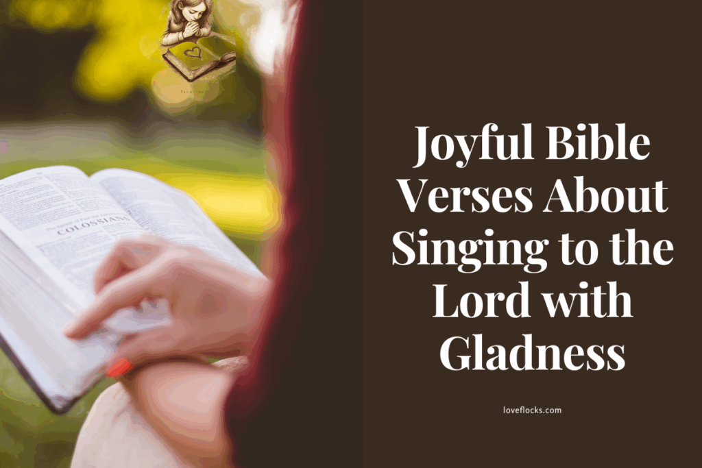 Joyful Bible Verses About Singing to the Lord with Gladness