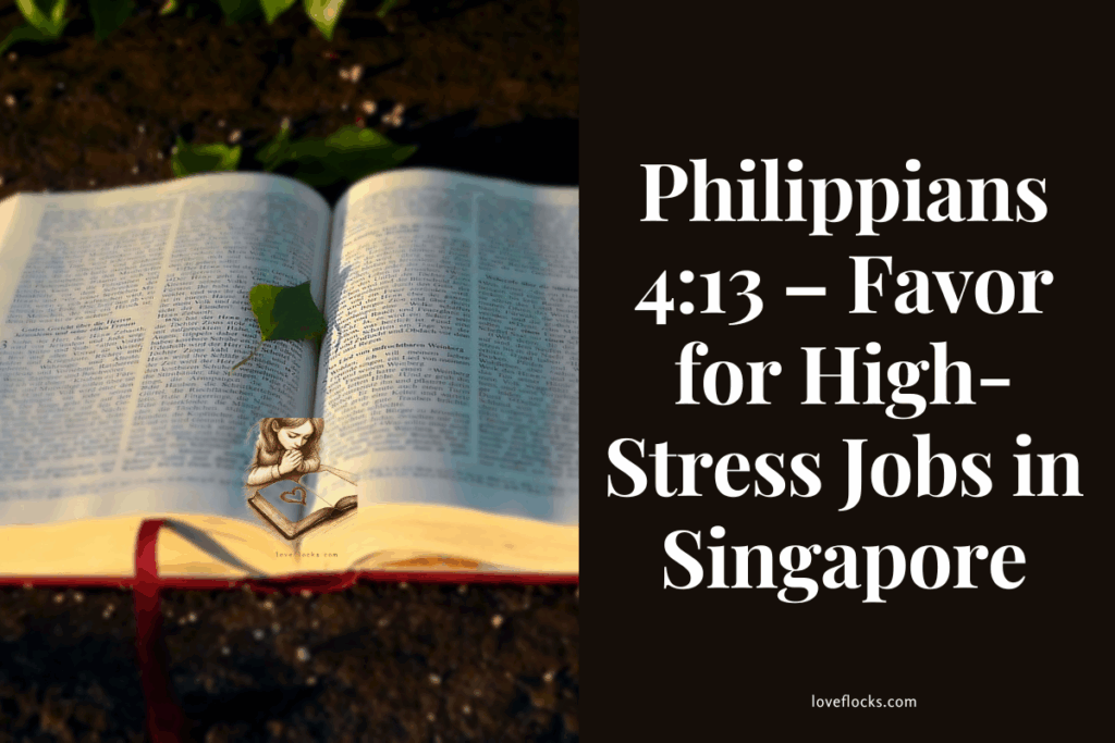 Philippians 4:13 – Favor for High-Stress Jobs in Singapore