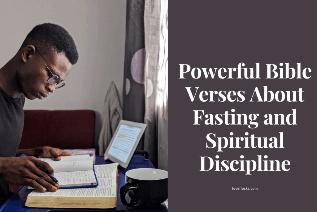 A disciplined young man seeking wisdom from scriptures.