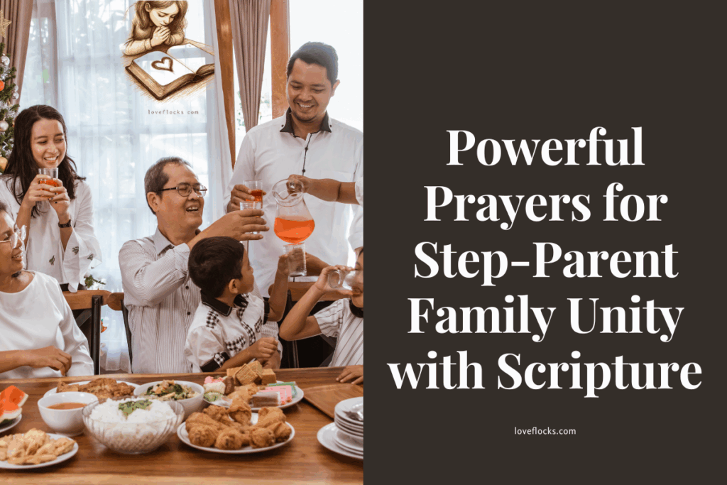 A Happy Blended family get-together, symbolizing peace and harmony. 