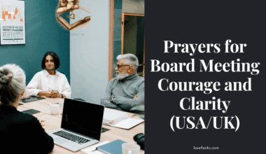Prayers for Board Meeting Courage and Clarity (USA/UK)