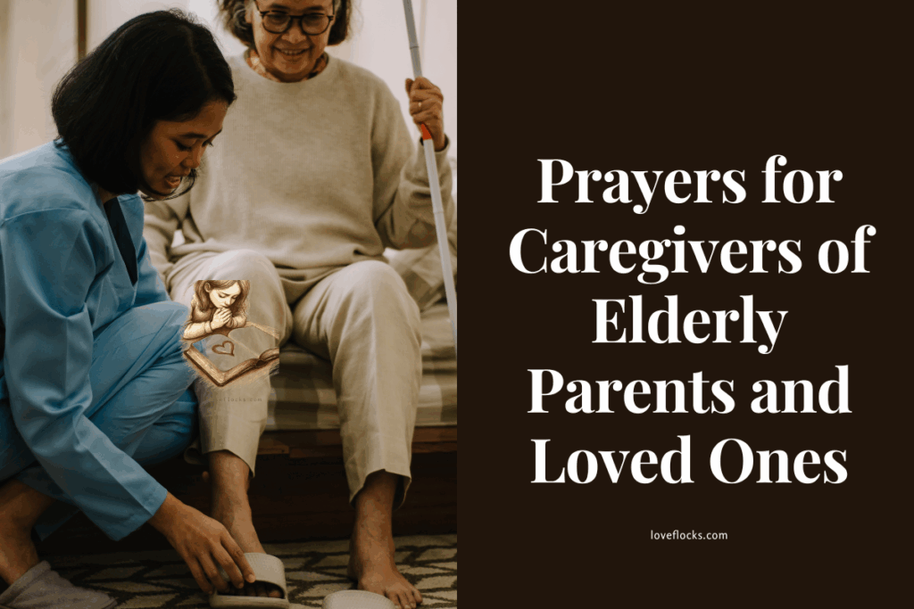 A caregiver giving an elderly care to an old woman