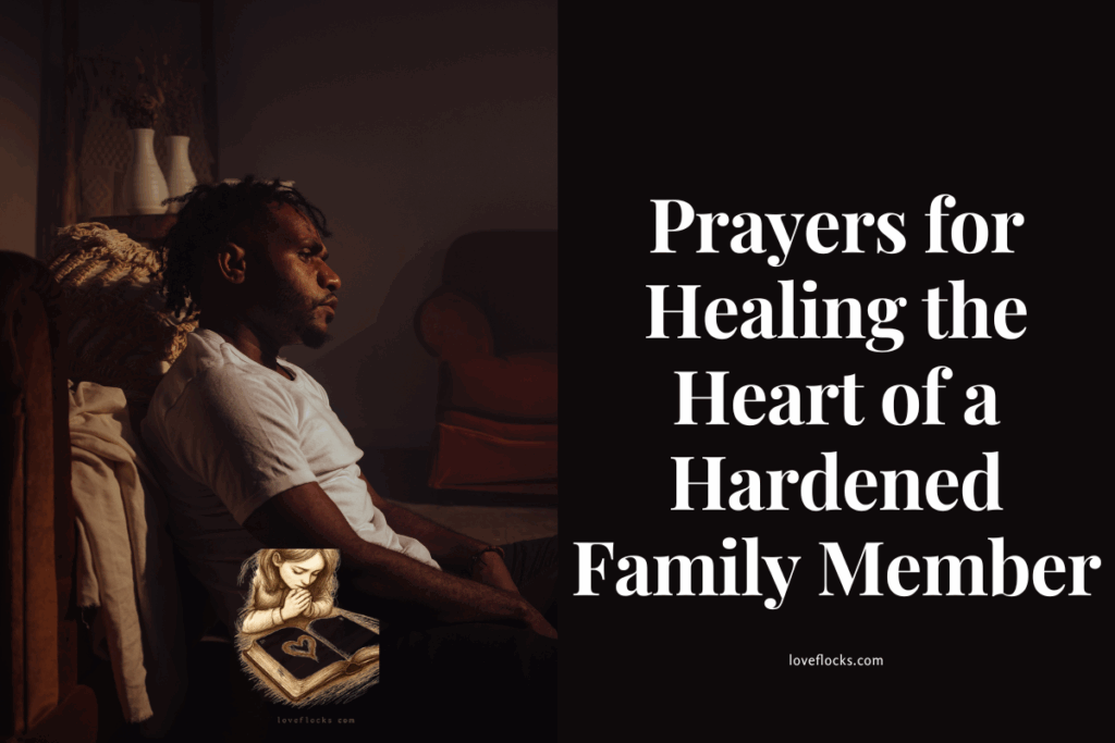 A family member isolated in pain and grief.
