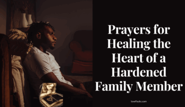 A family member isolated in pain and grief.