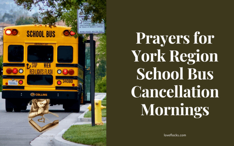 Prayers for York Region School Bus Cancellation Mornings