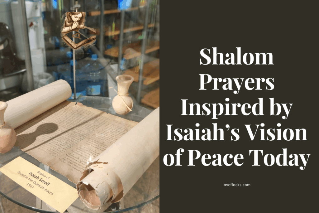 A rare picture of the Isaiah scroll on a glass pulpit.