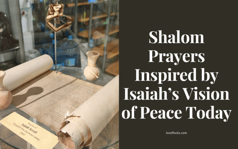 A rare picture of the Isaiah scroll on a glass pulpit.
