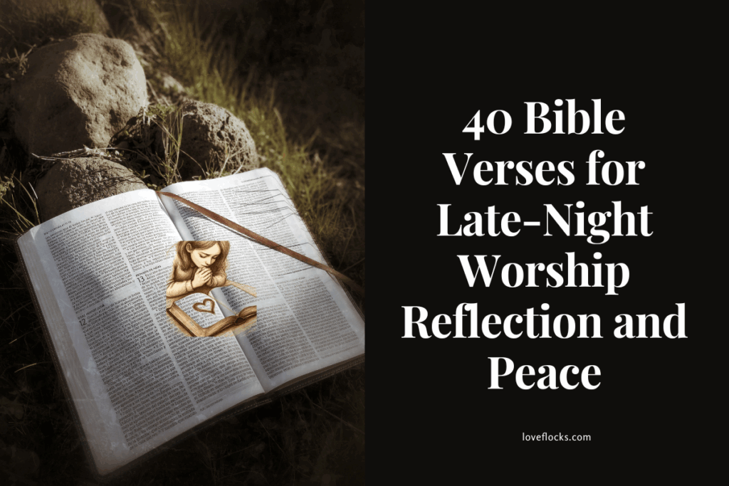 40 Bible Verses for Late-Night Worship Reflection and Peace